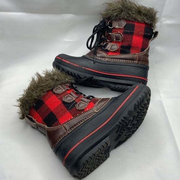 Tamarack Youth Plaid Winter Pac Thinsulate Insulation Boots Size 13 - Picture 11 of 16